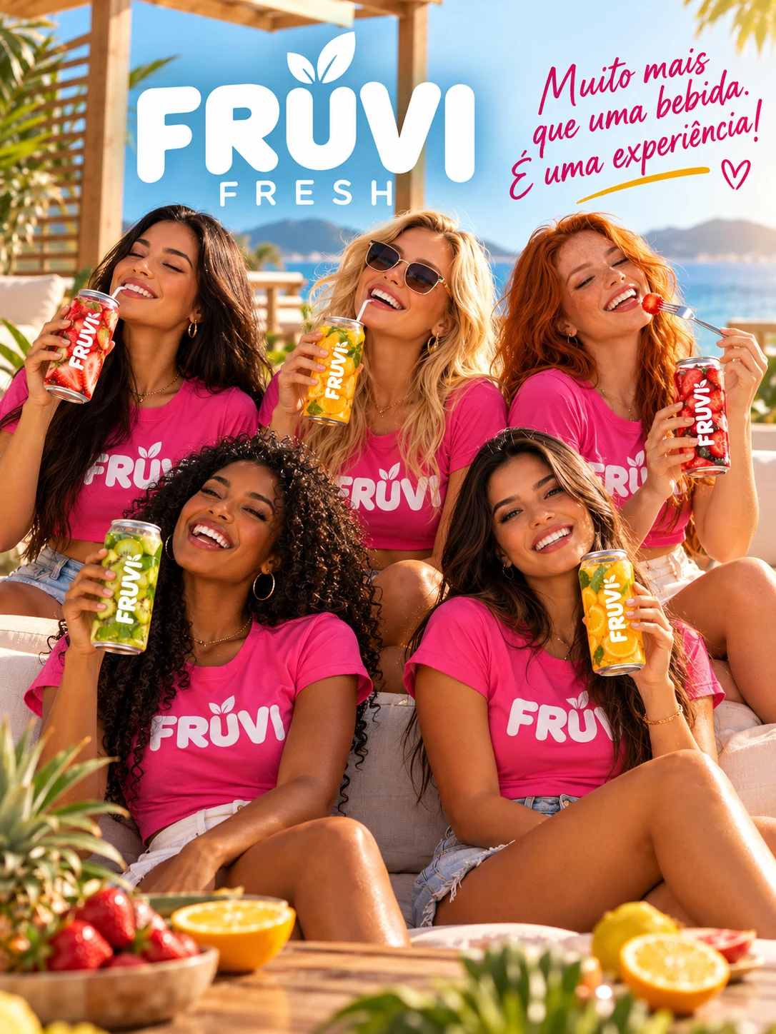 Amigas compartilhando momentos com FRUVI FRESH